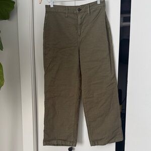 J. Crew Olive Cropped Pants
